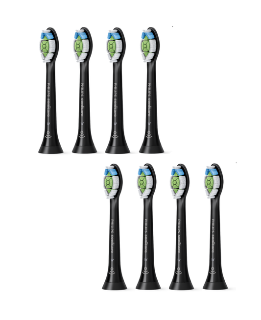 6pcs Philips Sonicare W2 Optimal White Replacement Toothbrush Heads Black HX6066/71 - Homeware Discounts