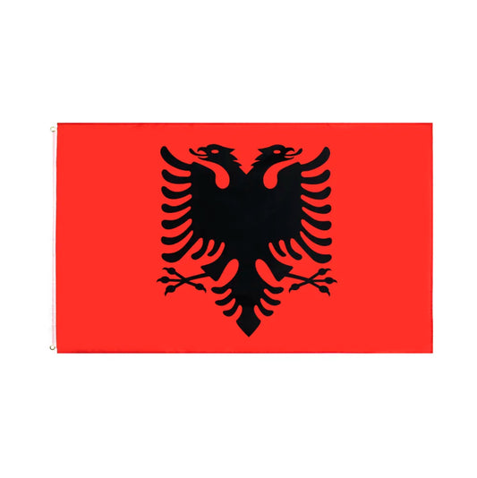 Large Albania Flag Albanian Heavy Duty Outdoor 90 X 150 CM - 3ft x 5ft - Homeware Discounts