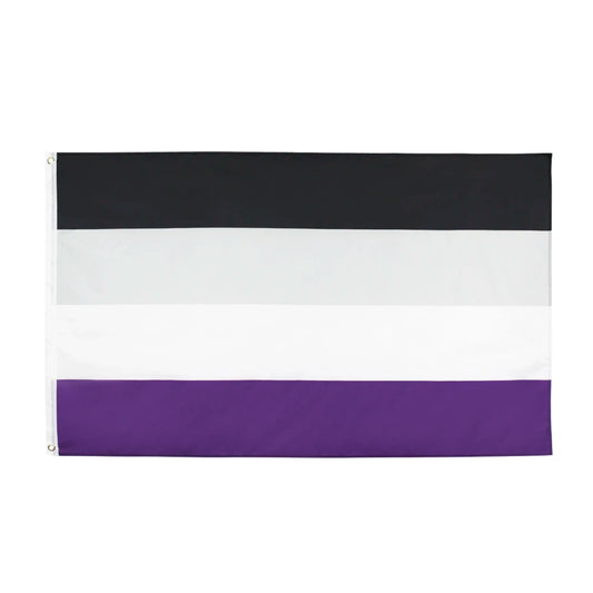 Large Asexual Flag Heavy Duty Outdoor 90 X 150 CM - 3ft x 5ft - Homeware Discounts