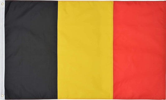 Large Belgium Belgian Flag Heavy Duty Outdoor 90 X 150 CM - 3ft x 5ft - Homeware Discounts