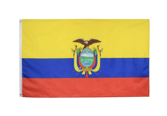 Large Ecuador Flag Heavy Duty Outdoor La Tricolor Ecuadorian 90 X 150 CM - 3ft x 5ft - Homeware Discounts