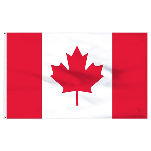 Large Canadian Canada Flag CAN Heavy Duty Outdoor 90 X 150 CM - 3ft x 5ft - Homeware Discounts