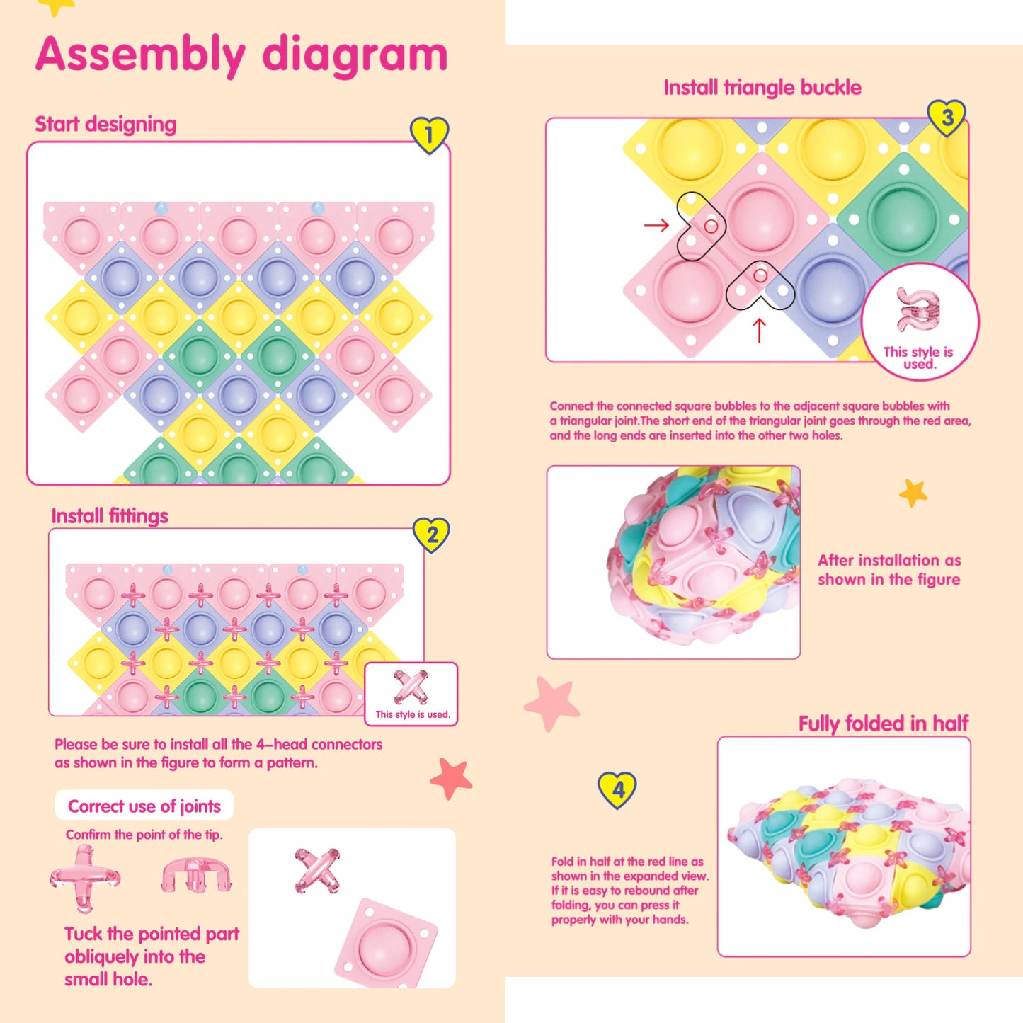 15CM DIY Fidget Bag Fidget Toy Sensory Educational Kids Toy Girls Bag - Homeware Discounts