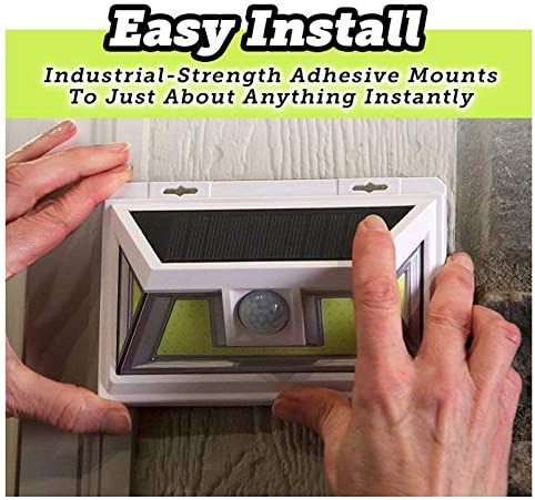 Solar Motion Sensor LED Light Motion Activated Security Sensor Outdoor