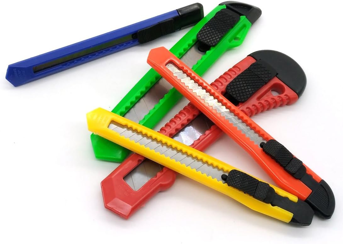 5 Set Heavy Duty Box cutter Utility knife Construction knife Exacto knife