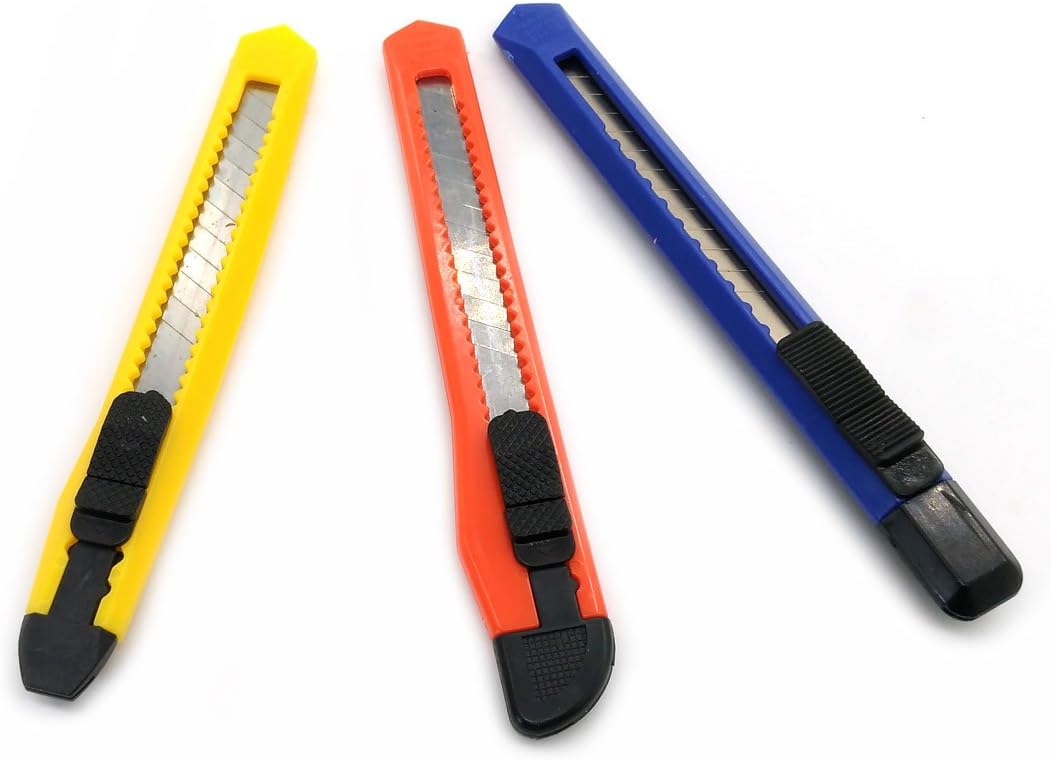 5 Set Heavy Duty Box cutter Utility knife Construction knife Exacto knife