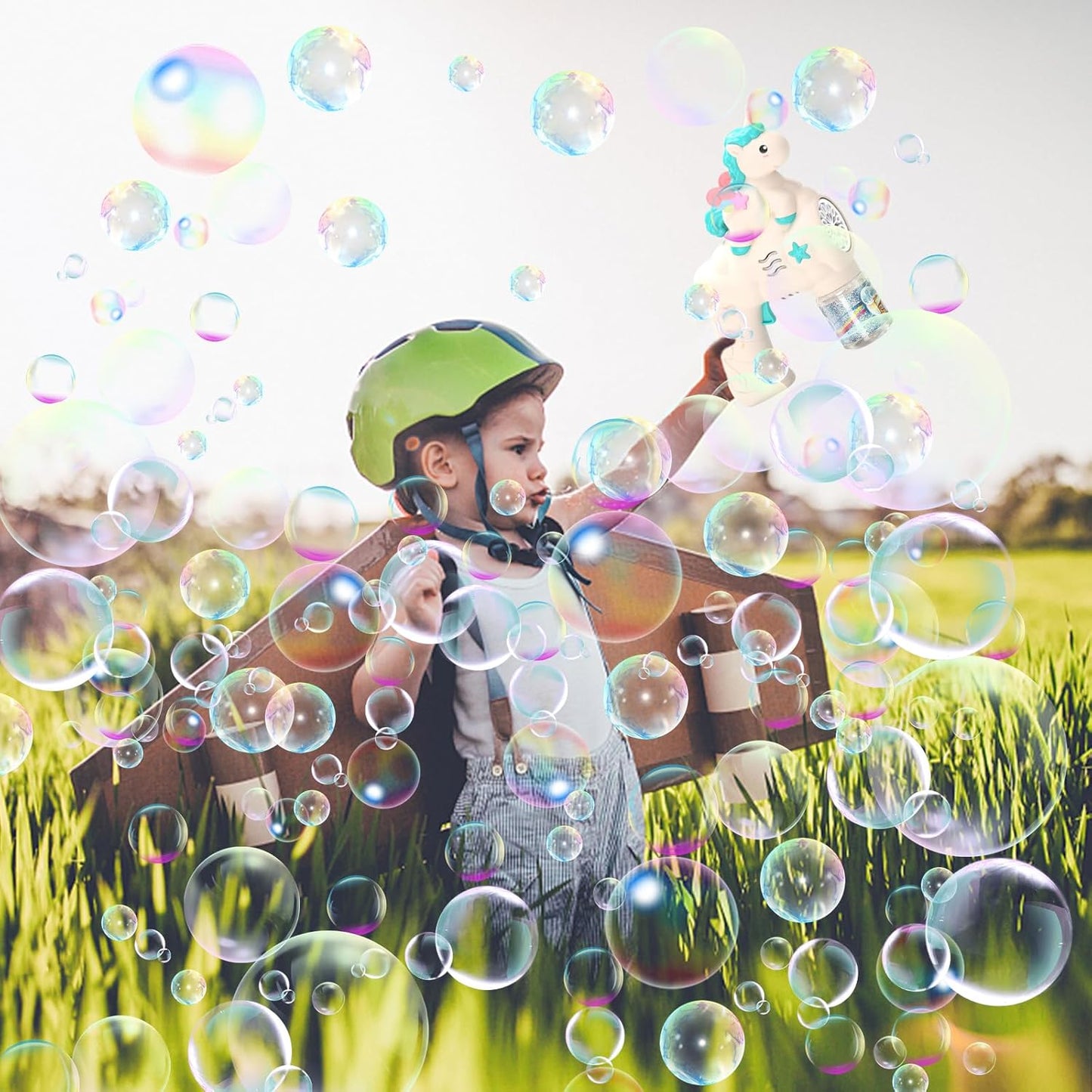 24cm Bubble Gun Bubble Maker Blower Blaster Bubble Machine Unicorn Bubble Machine