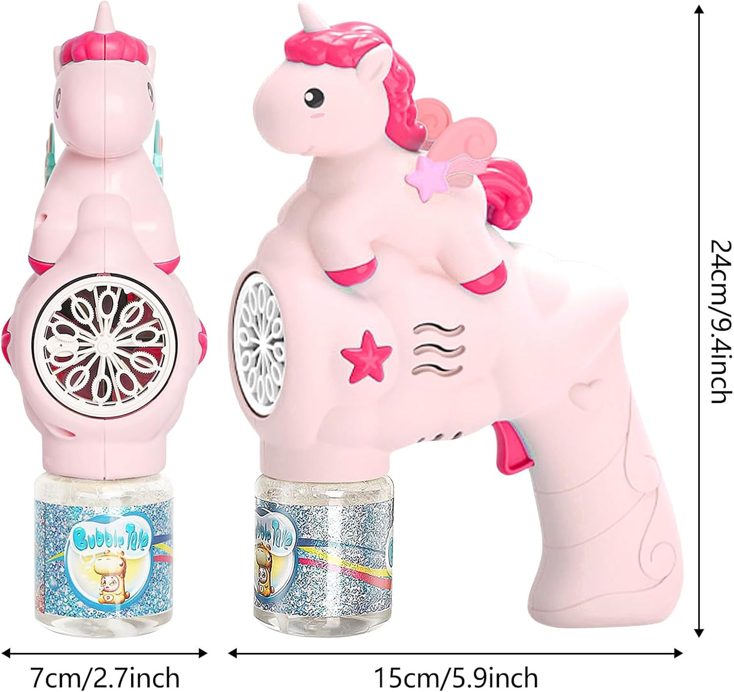 24cm Bubble Gun Bubble Maker Blower Blaster Bubble Machine Unicorn Bubble Machine