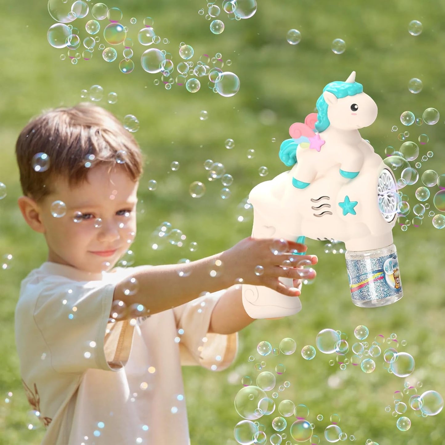 24cm Bubble Gun Bubble Maker Blower Blaster Bubble Machine Unicorn Bubble Machine
