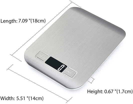 Digital Kitchen Scales Food Scales 1g to 5KG Precision Electronic Weighing Food Herbs Jewellery - Homeware Discounts