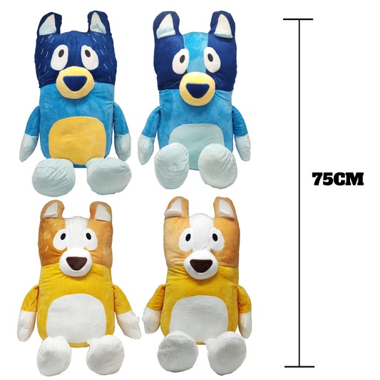 75CM Bluey Bingo Bandit Chilli Plush Large Soft Toy - Homeware Discounts