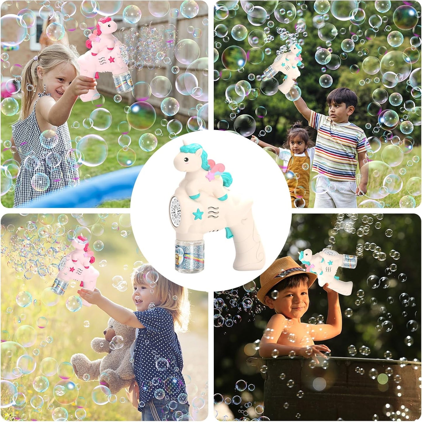 24cm Bubble Gun Bubble Maker Blower Blaster Bubble Machine Unicorn Bubble Machine