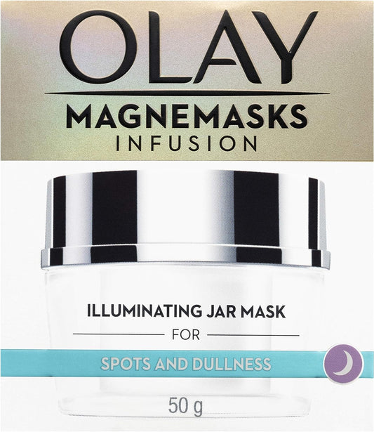 Olay Magnemasks Infusion Illuminating Jar Face Mask for Spots and Dullness, with Anti-ageing formula, 50 grams - Homeware Discounts