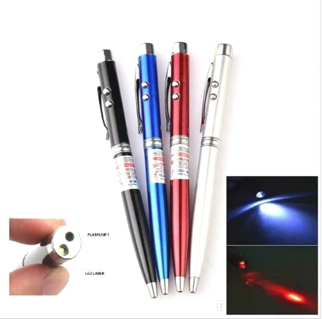 3 in 1 Red Laser Pointer Pen Keychain Cat Toy Mini Red Laser Pointer Cat Dog Interactive Training Tools White