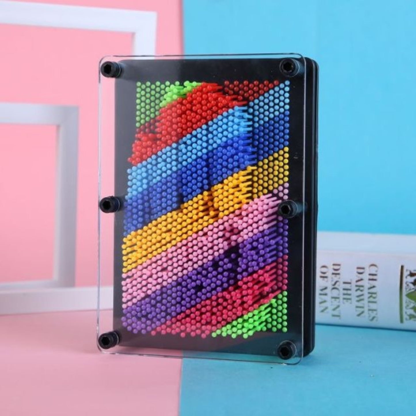 3D Pin Art Rainbow Sulpture Classic Vintage Toy Education Toy Classic Toy Multicolour Fidget