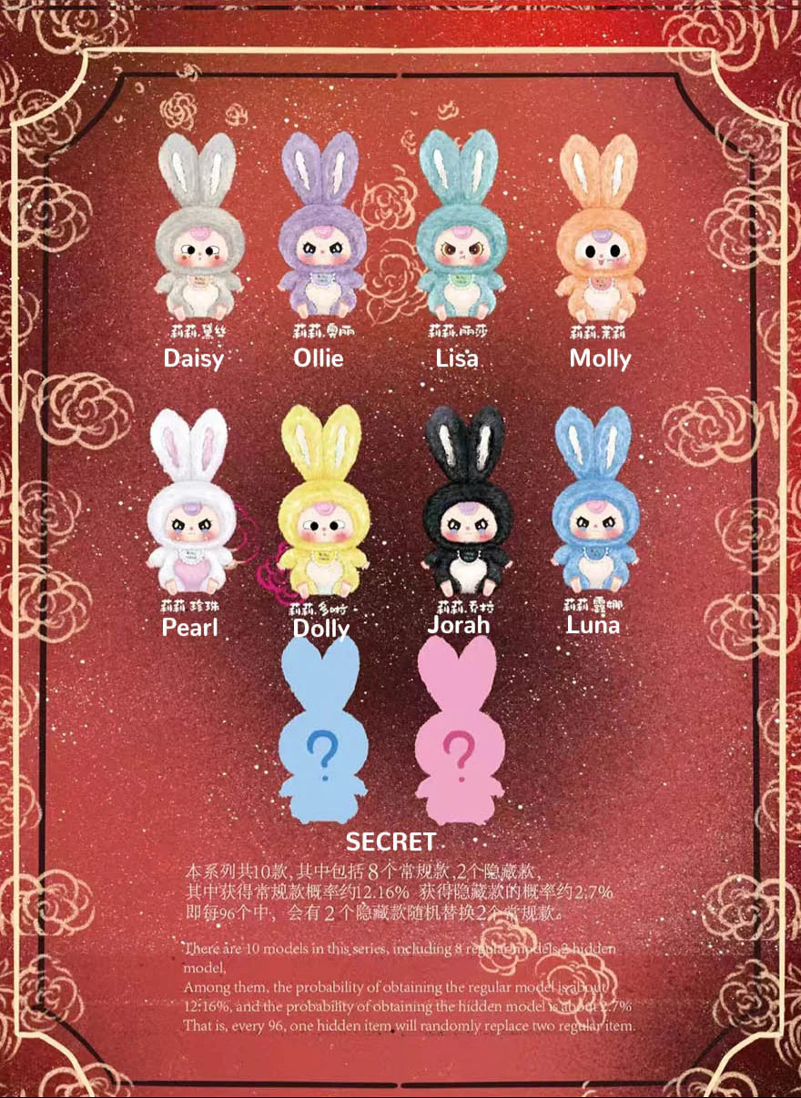 Baby Three Lily Rabbit Town Series Plush Vinyl Blind Box