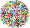 Mixed 100Pcs Random Cartoon Cute PVC Shoes Charms Decor For Croc Clogs
