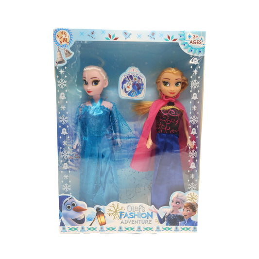 25CM Frozen Doll Elsa and Anna Collectible Figurine Girls Toy Kids Toy Frozen 2 - Homeware Discounts