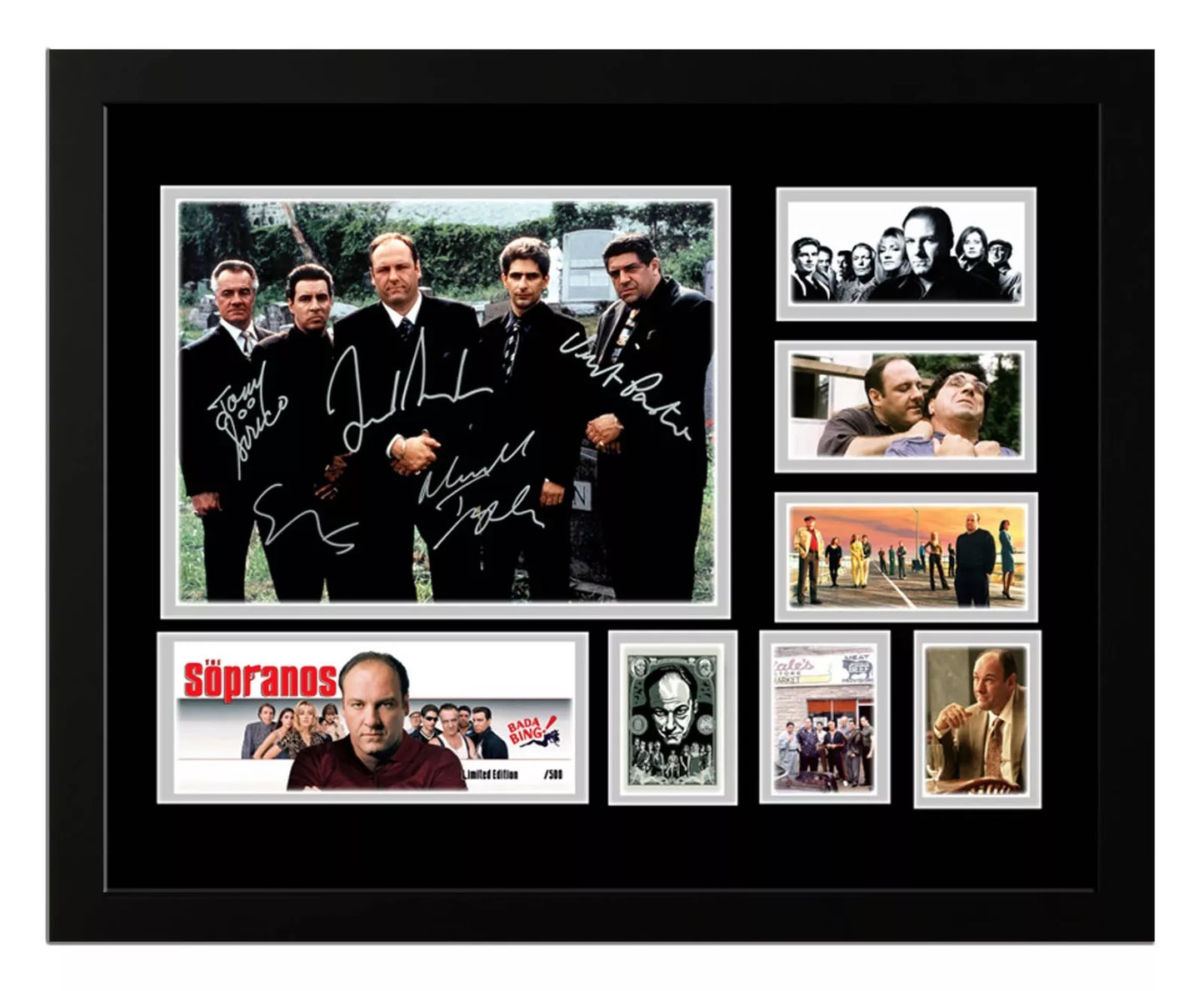 THE SOPRANOS Signed Limited Edition Photo Memorabilia Wooden Frame