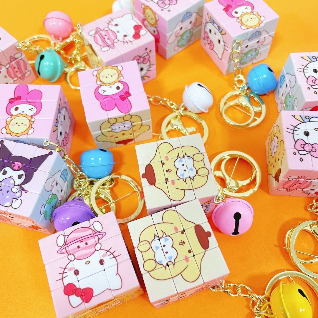 Sanrio Plush Keychain Hello Kitty Plush Key Ring My Melody Kuromi