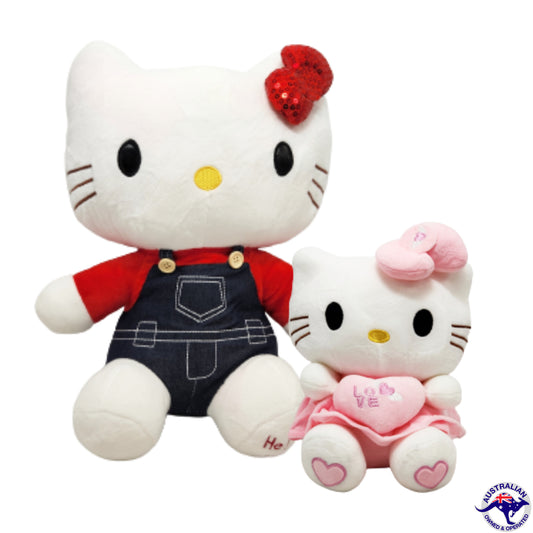 25CM/50CM Hello Kitty Plushie Soft Toy Plush Kids Toy - Homeware Discounts