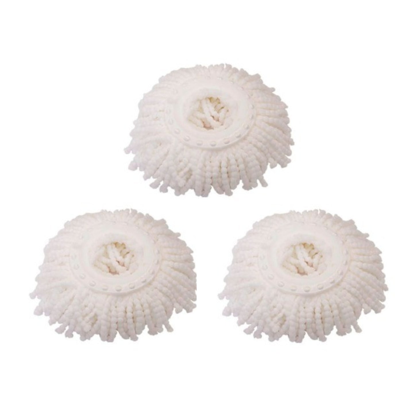 3PC Spin Mop Head Replacement Mop Heads Microfibre - Homeware Discounts