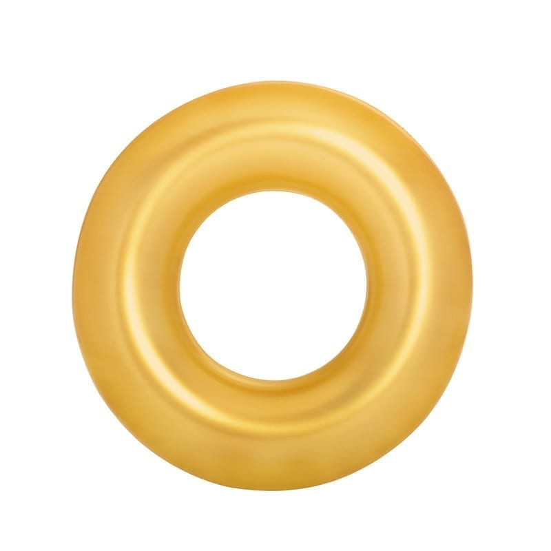 36″/91cm Gold Swim Ring Inflatable Swim Rings Durable Tough Portable Lightweight Easy Inflate - Homeware Discounts