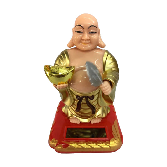 10cm Lucky Golden Waving Buddha Fortune Wave - Homeware Discounts