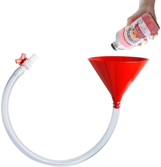 Large Beer Bong Funnel Chug Party Drinking Game Scull Tap Stubby - Homeware Discounts
