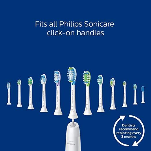 6pcs Philips Sonicare W2 Optimal White Replacement Toothbrush Heads Black HX6066/71 - Homeware Discounts