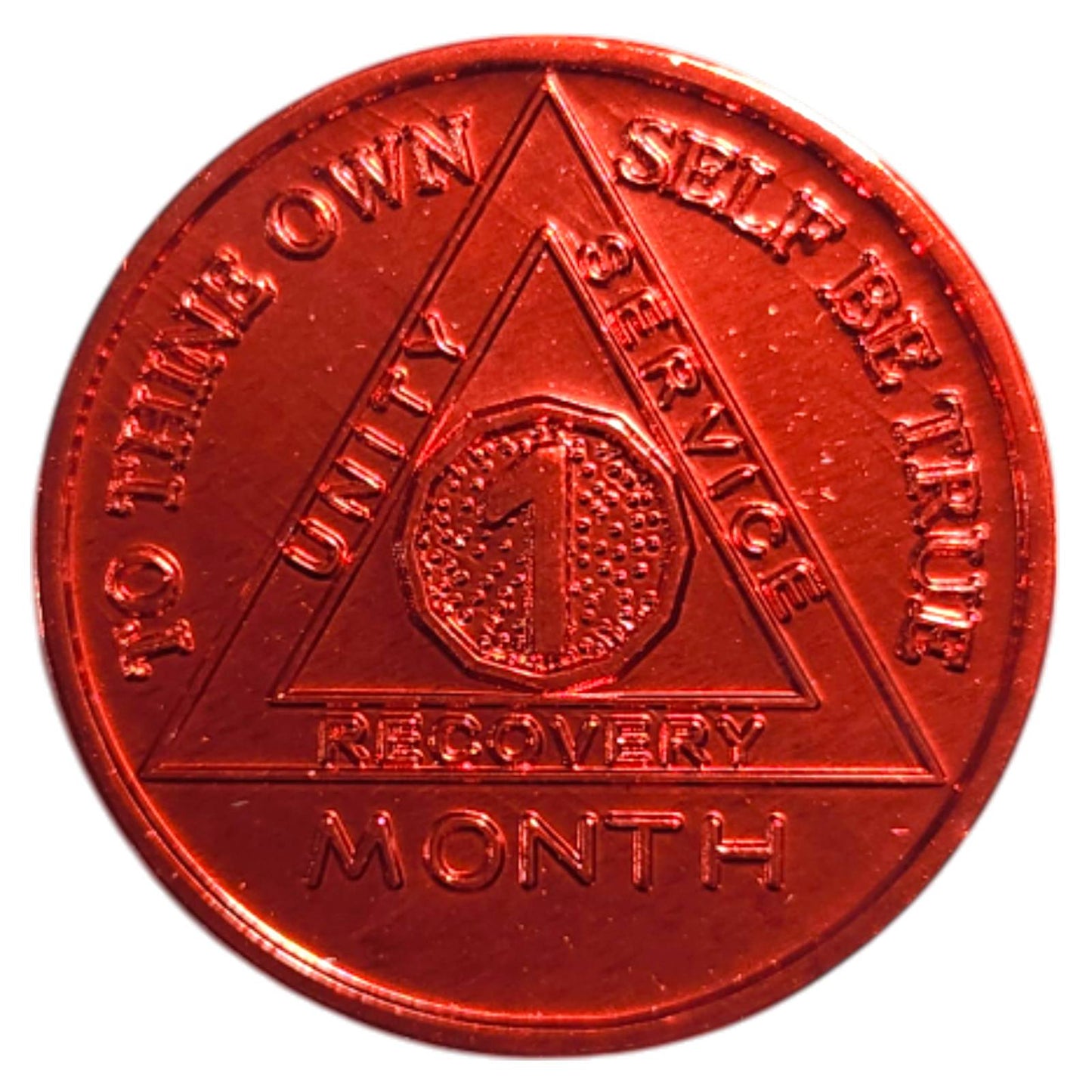 Aluminum Sobriety Chips 24 Hours Months 1, 6, 7 Months Alcoholics Anonymous Medallion Chip