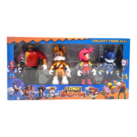 12CM Sonic The Hedgehog Action Figure Playset Figurine Sonic Tails Amy Rose Doctor Eggman