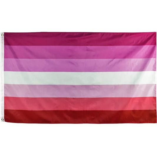 Large Lesbian Flag Heavy Duty Outdoor 90 X 150 CM - 3ft x 5ft - Homeware Discounts