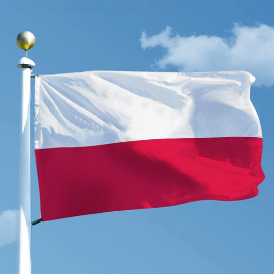 Large Poland Polish Flag Heavy Duty Outdoor 90 X 150 CM - 3ft x 5ft - Homeware Discounts