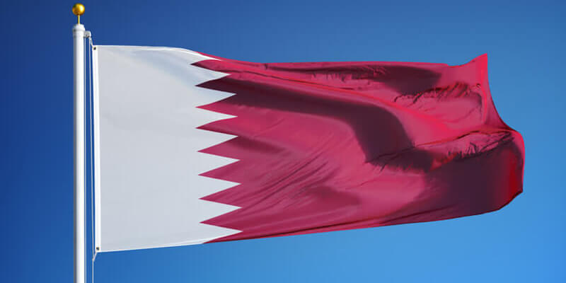 Large Qatar Flag Heavy Duty Outdoor 90 X 150 CM - 3ft x 5ft - Homeware Discounts