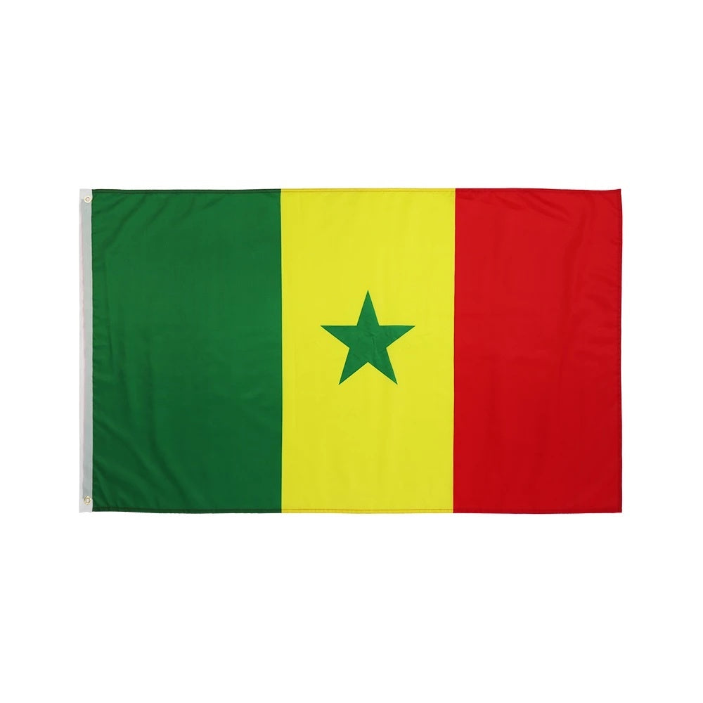 Large Senegal Flag Heavy Duty Outdoor drapeau du Sénégal 90 X 150 CM - 3ft x 5ft - Homeware Discounts