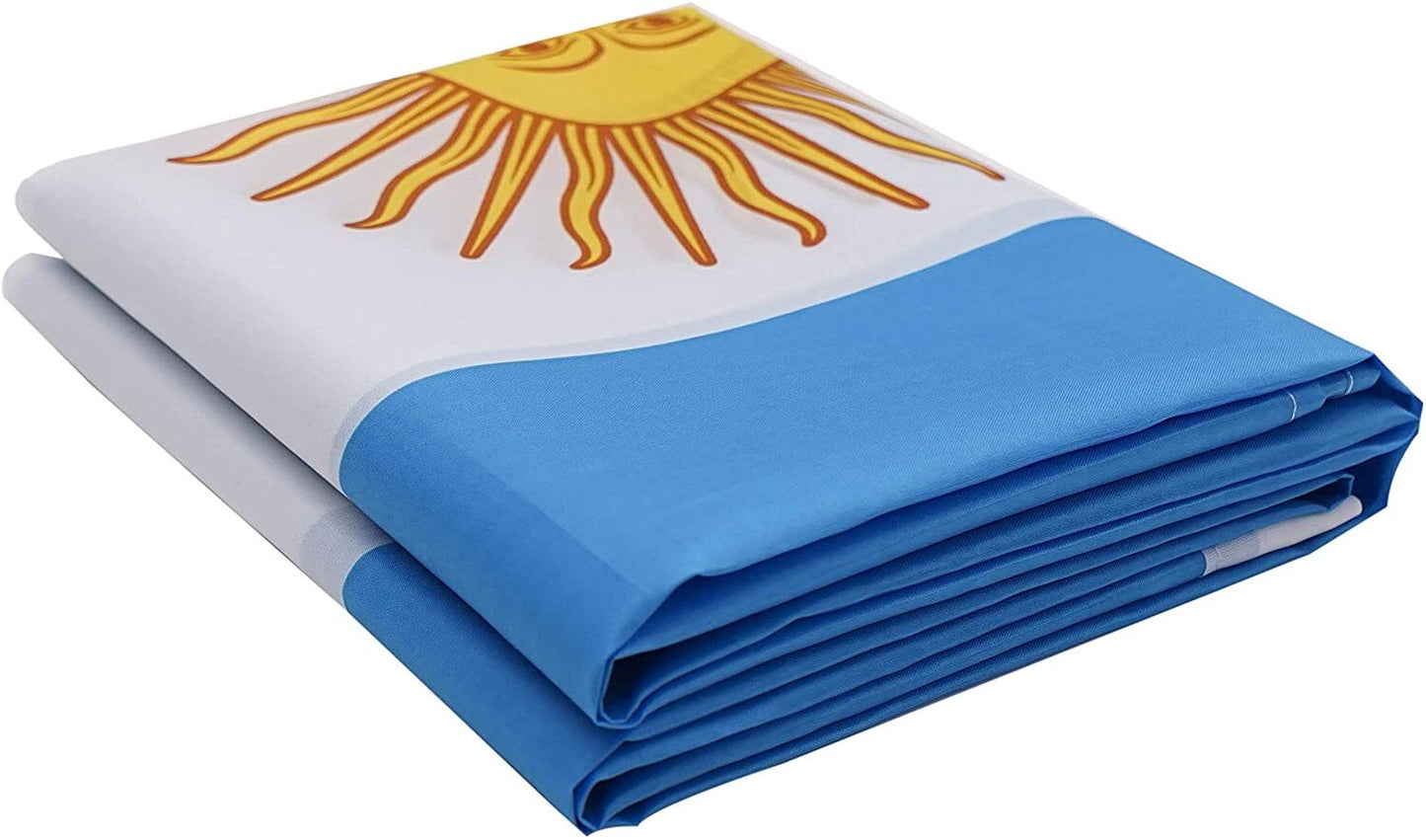 Large Argentina Argentinian Flag Heavy Duty Outdoor 90 X 150 CM - 3ft x 5ft - Homeware Discounts