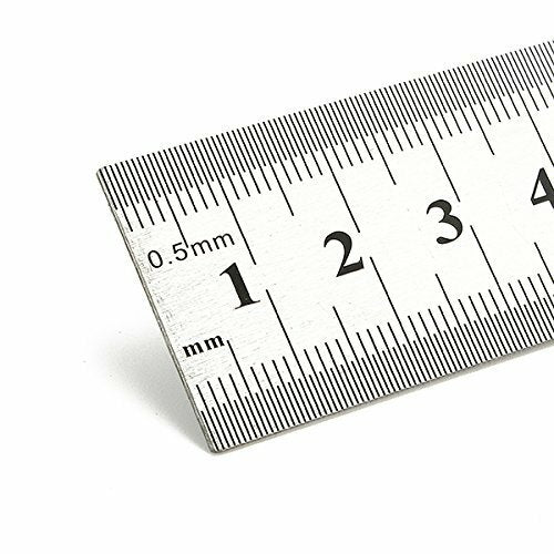 Stainless Steel Ruler Viaky Metal Ruler Conversion Table Metal Rulers - Homeware Discounts