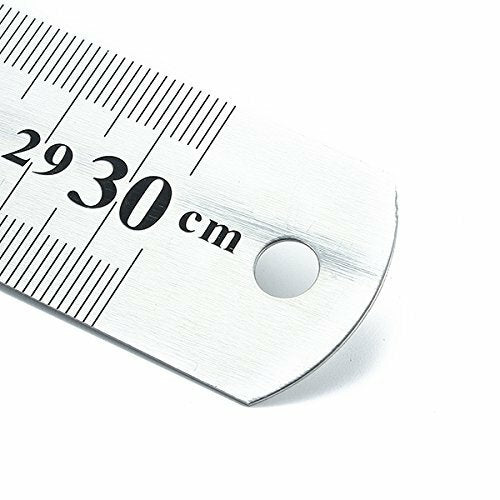 Stainless Steel Ruler Viaky Metal Ruler Conversion Table Metal Rulers - Homeware Discounts