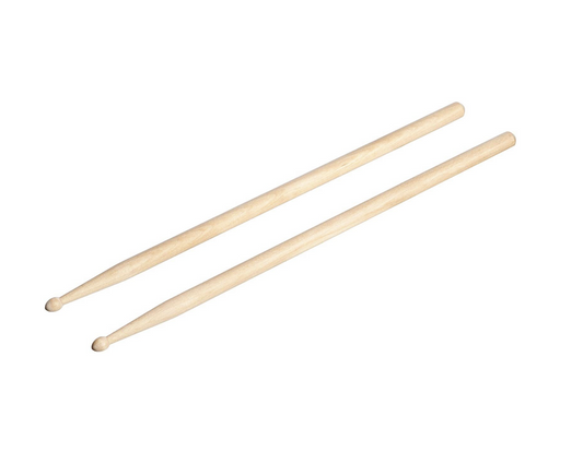 Pair 7A Maple Wood Drumsticks Lightweight Endearing Music Oval Tip Drum Sticks - Homeware Discounts