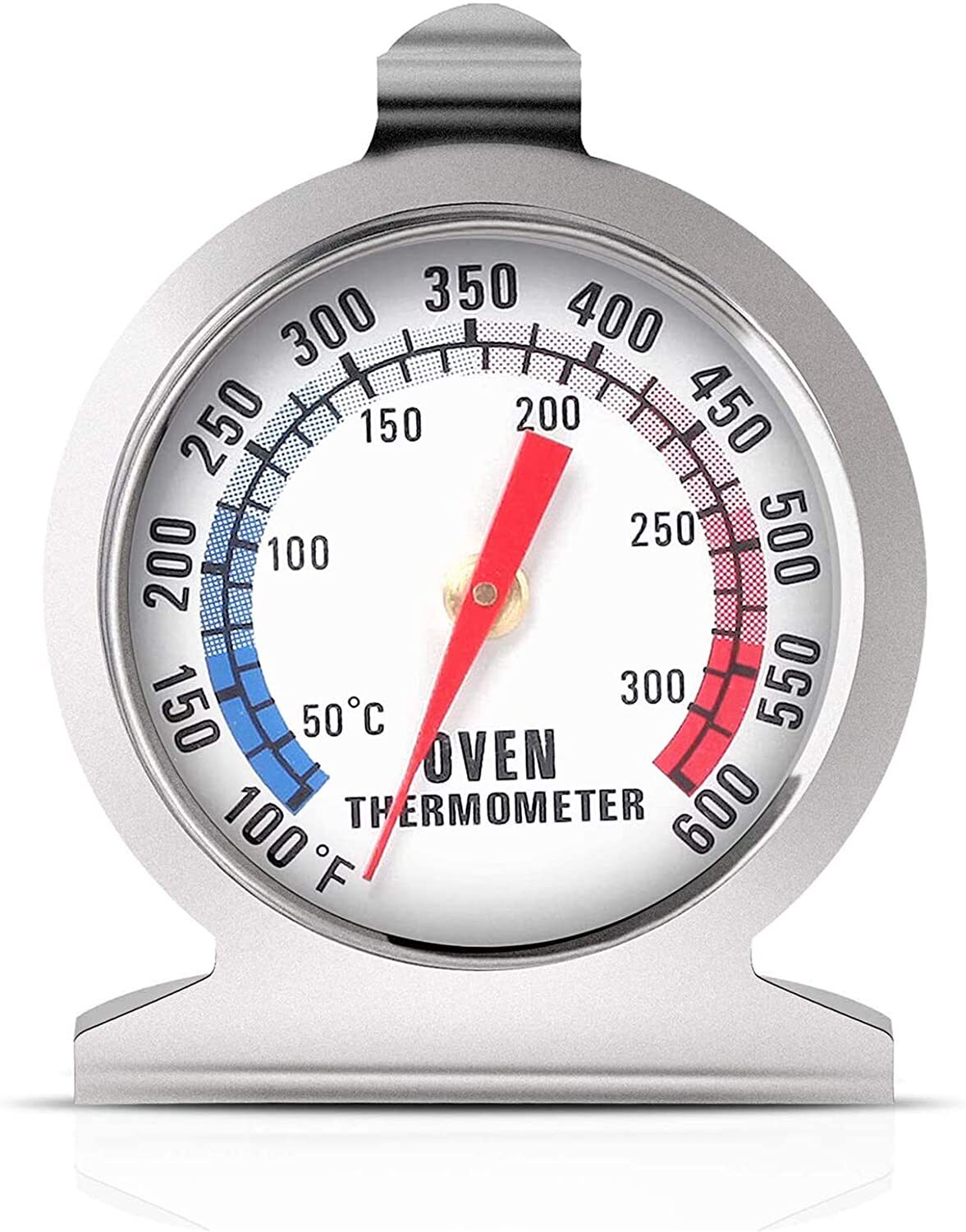 Stainless Steel Oven Thermometer Large Dial Kitchen Food Temperature - Homeware Discounts