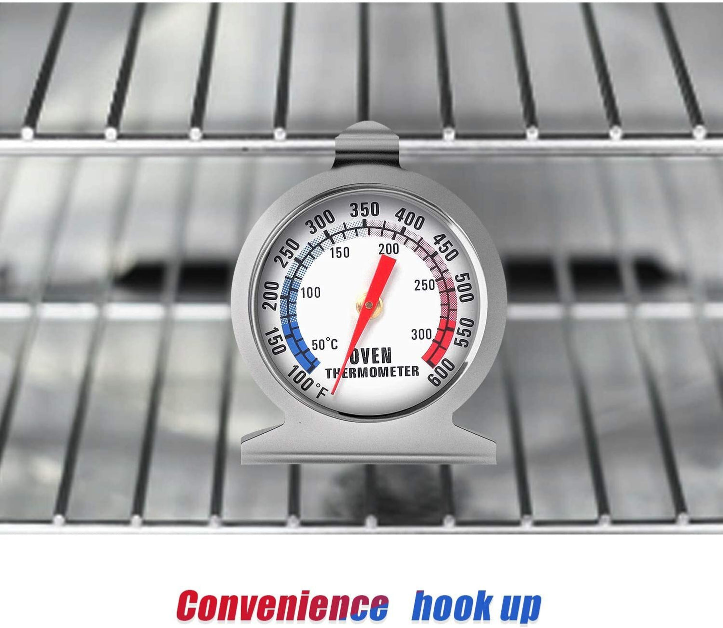 Stainless Steel Oven Thermometer Large Dial Kitchen Food Temperature - Homeware Discounts