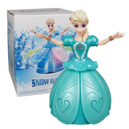 Dancing Light up Frozen Elsa Wings Action Figure Rotating Music Elsa Doll toy - Homeware Discounts