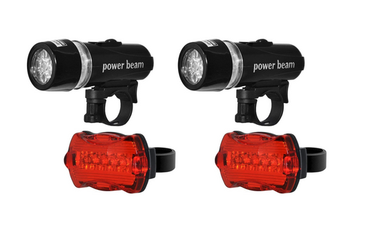 Front & Back Bicycle Lights - 2 Pack - Homeware Discounts