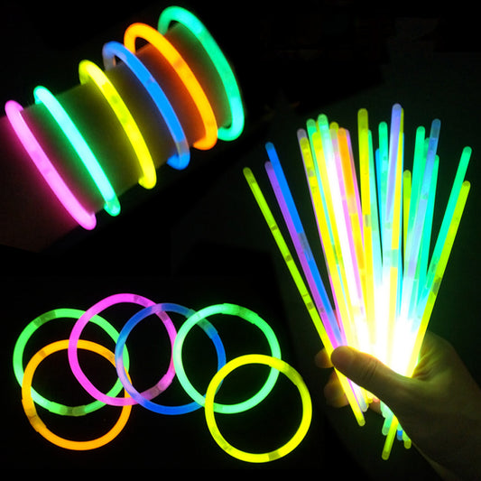 Mixed Colour Glow Sticks Bracelets Party Glow In the Dark Glowsticks - Homeware Discounts