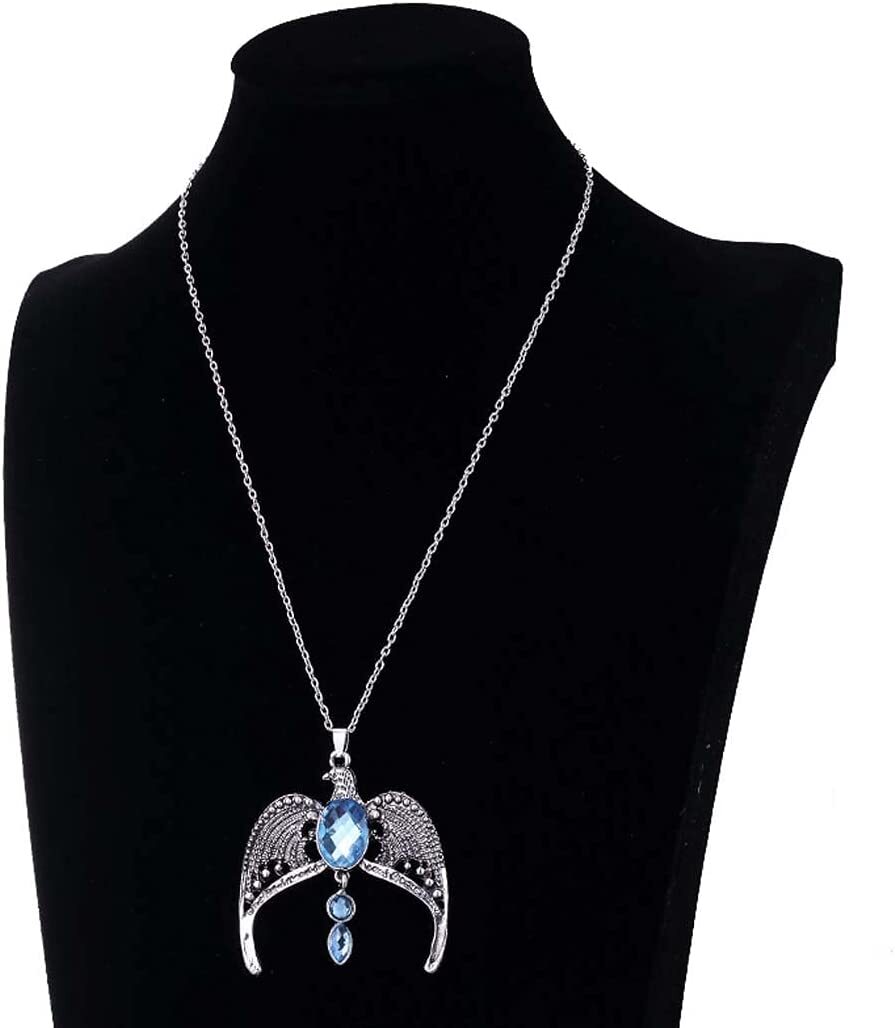 Harry Potter Ravenclaw Lost Diadem Tiara Crown Horcrux Necklace Silver Pendant - Homeware Discounts