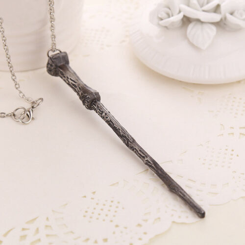 Harry Potter Hermione Dumbledore Lord Voldemort Magic Wand Necklace Pendant - Homeware Discounts