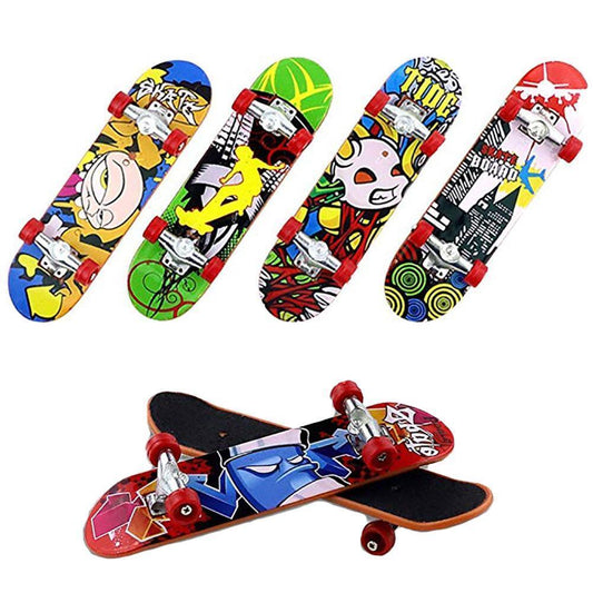 5x Mini Finger Skateboard Board Truck Boy Kids Party Toy Graffiti - Homeware Discounts