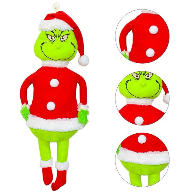 60cm Christmas Grinch Plush Toy Grinch Stuffed Plush Doll Gifts for Kids - Homeware Discounts