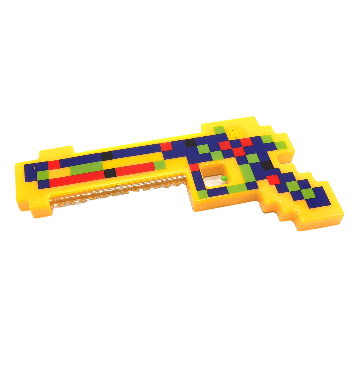 30cm Light up toy Gun Plastic Toy Shooter Pixel Pistol sound - Homeware Discounts